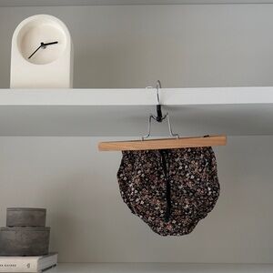 Jamie Kay Luca Floral Smocked High-Waist Bikini Bottoms - Black Floral